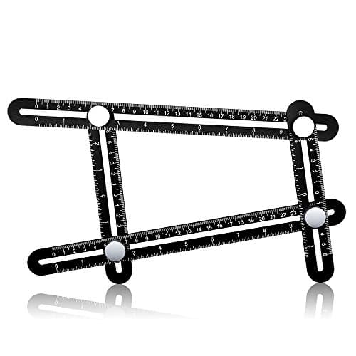 Tescat Multi Angle Measuring Ruler - Angle-izer Template Tool - Premium Alumium Alloy Material [Energy Class A+++]