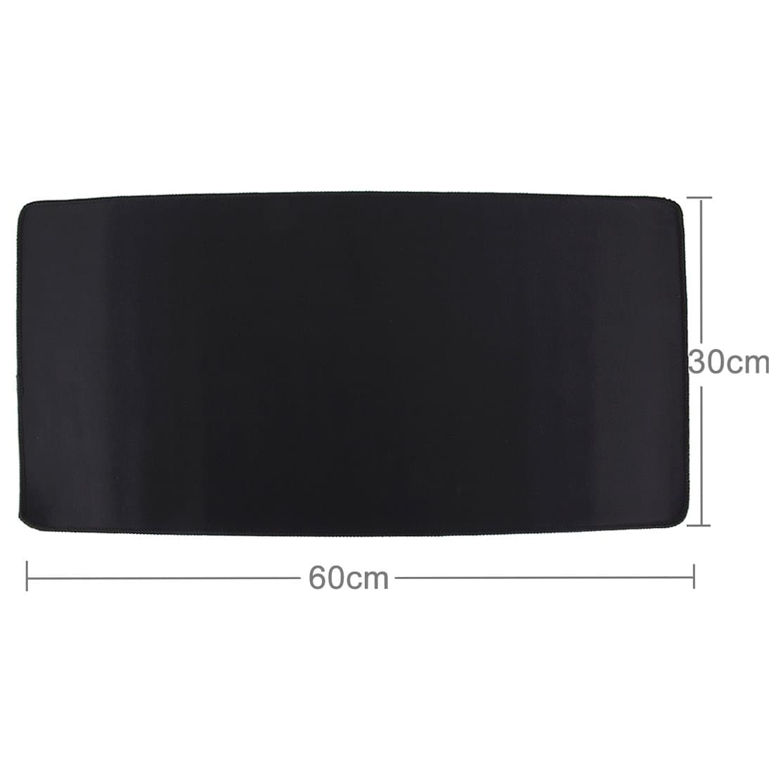 Wireless Mouse Keyboard Mouse Extended Large Solid Black Color Gaming and Office Keyboard Mouse Pad, Size: 60cm x 30cm New Bluetooth