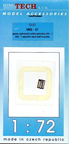 Extra Tech 1:72 MiG-21 KM-1 Ejection Seat Belt Buckles PE Detail #O-21