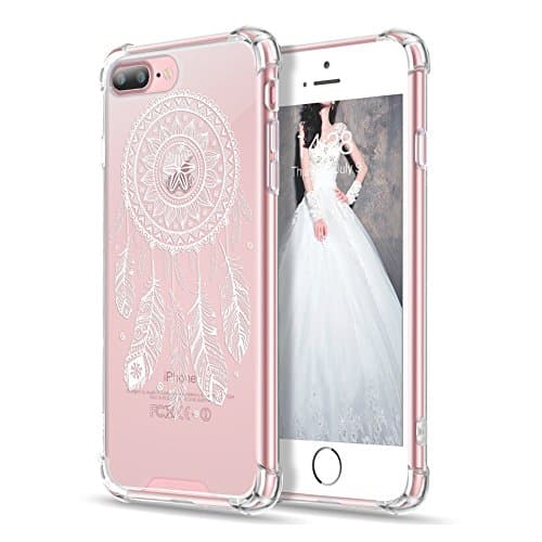 iPhone 7 Plus Case, iPhone 8 Plus Case, Sankton Design Pattern Printed Matte Plastic with Soft TPU Bumper Phone Case Cover for Apple iPhone 7 Plus / iPhone 8 Plus 5.5-Inch (Dream Catcher)