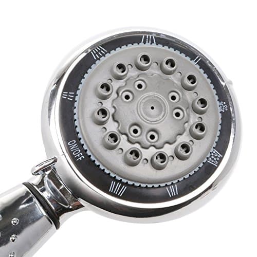 Multi Function 8 Setting Massaging Rainfall Shower Head - Handheld with Luxury Chrome Finish - Easy Installation