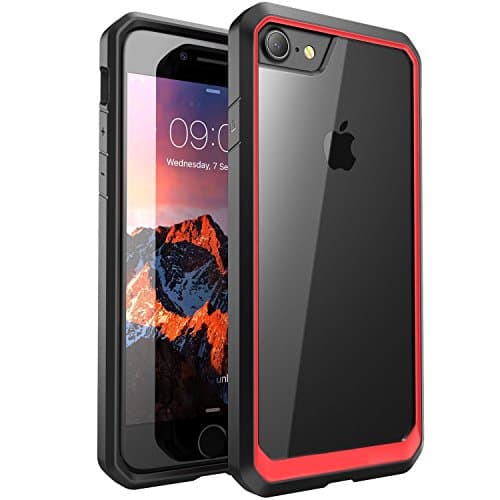 iPhone 7 Plus Case, ALPHABETT Scratch Resistant Drop Protective SUPER THIN Case for Apple iPhone 7 Plus (Bright Red)