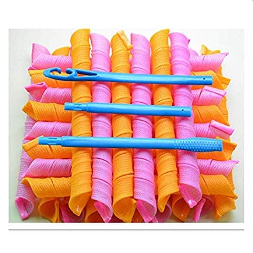 40 PCS Extra Long Spiral corkscrew Curls Styling Kit with hook