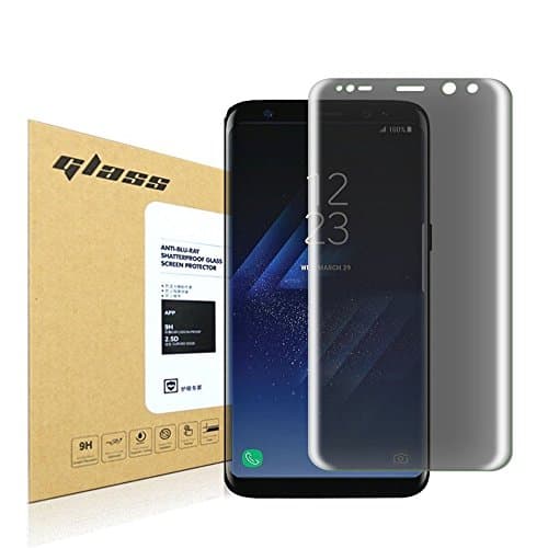 Samsung Galaxy S8 Plus / S8+ Screen Protector [Full Coverage] [Case Friendly],Skypat [3D Full Curved Edge] [Tempered Glass] Privacy Screen Anti-Peeping Protector
