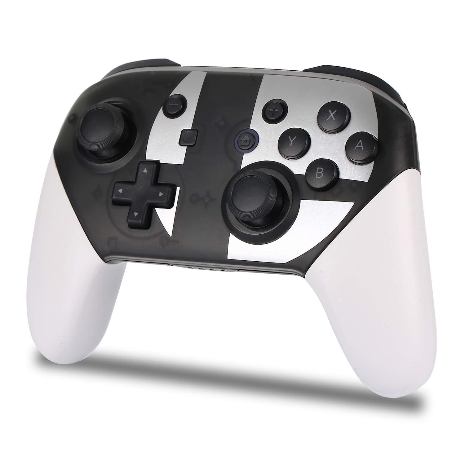 KINOEE Controller Wireless Gamepad PRO Bluetooth Gamepad for Nintendo Switch Console Joystick (Black and White)