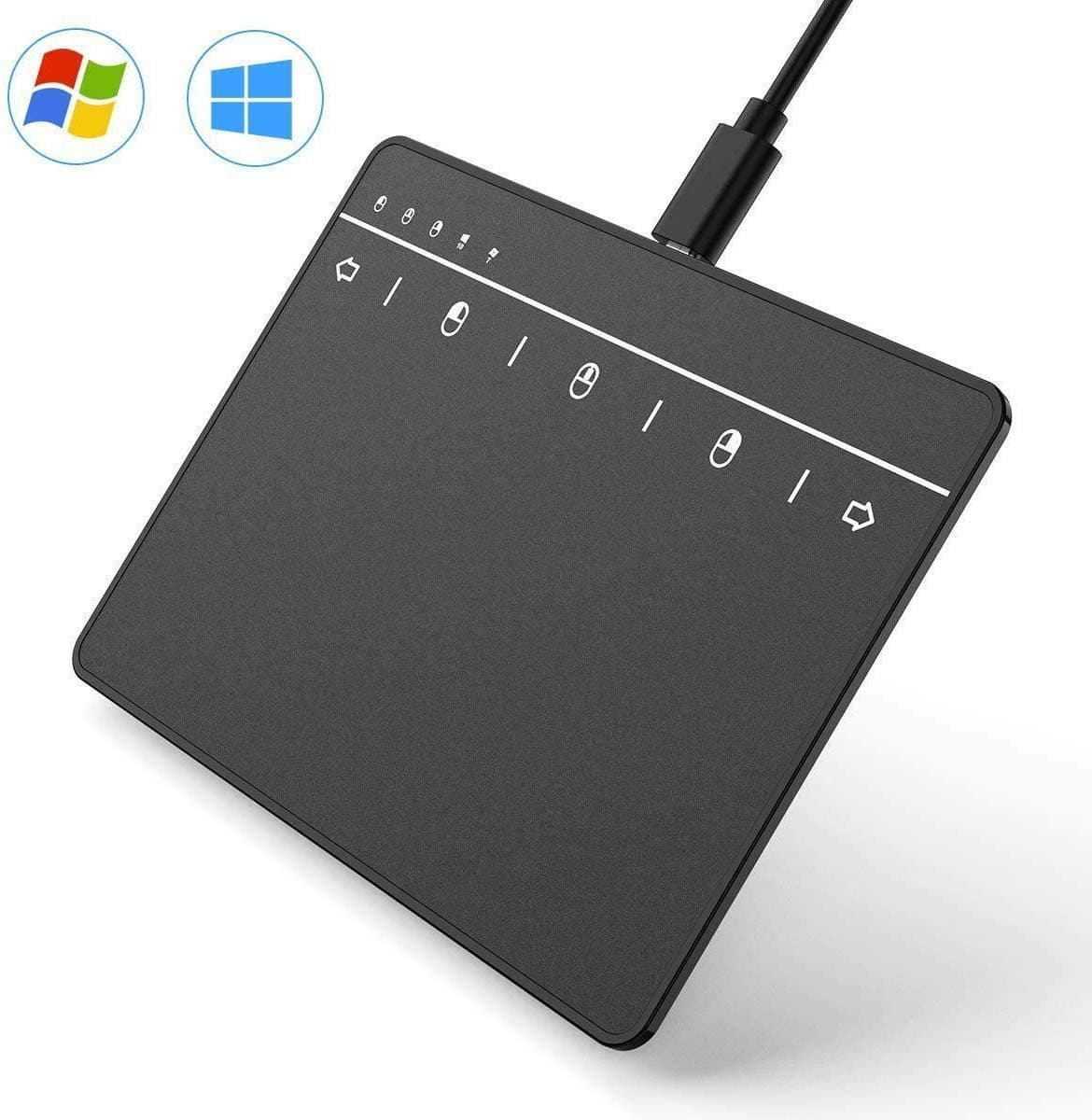 BPBZONE USB Touchpad Mouse Multi-Touch Wired Trackpad for Win 7 and Win10 Computer, Notebook, PC, Laptop touchpad Keyboard touchpad Mouse