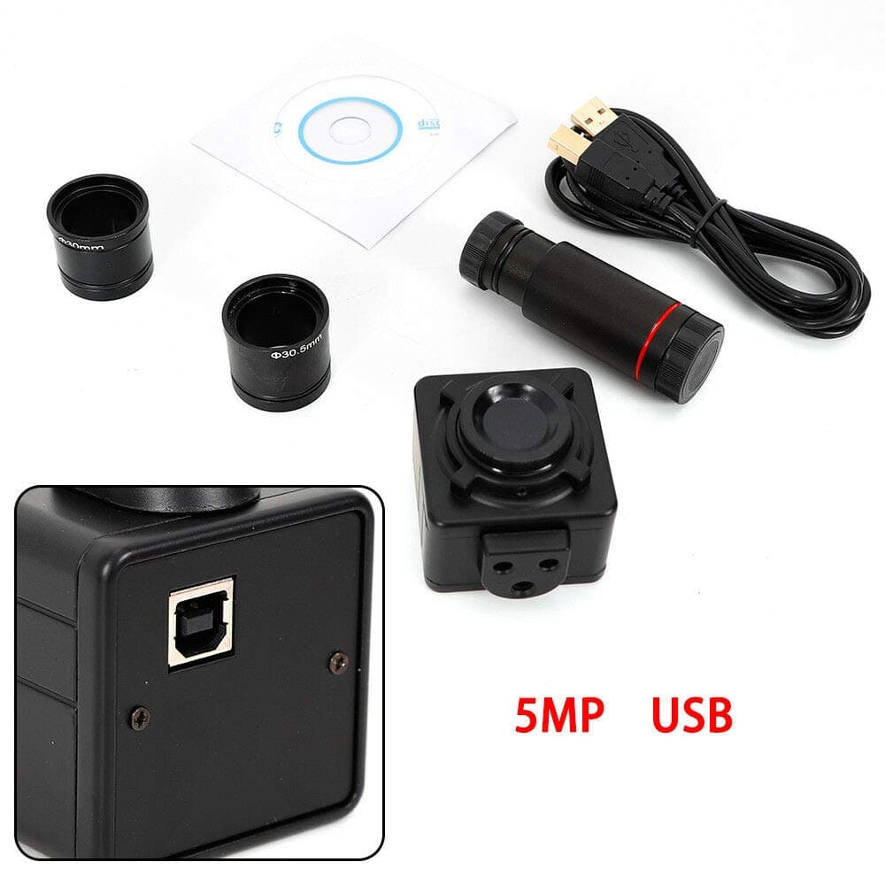 WINUS Electronic Eyepiece Camera, 5.0 MP HD Microscope Digital Electronic Eyepiece Camera with C Mount Adapter with USB Port & Image CMOS Sensor