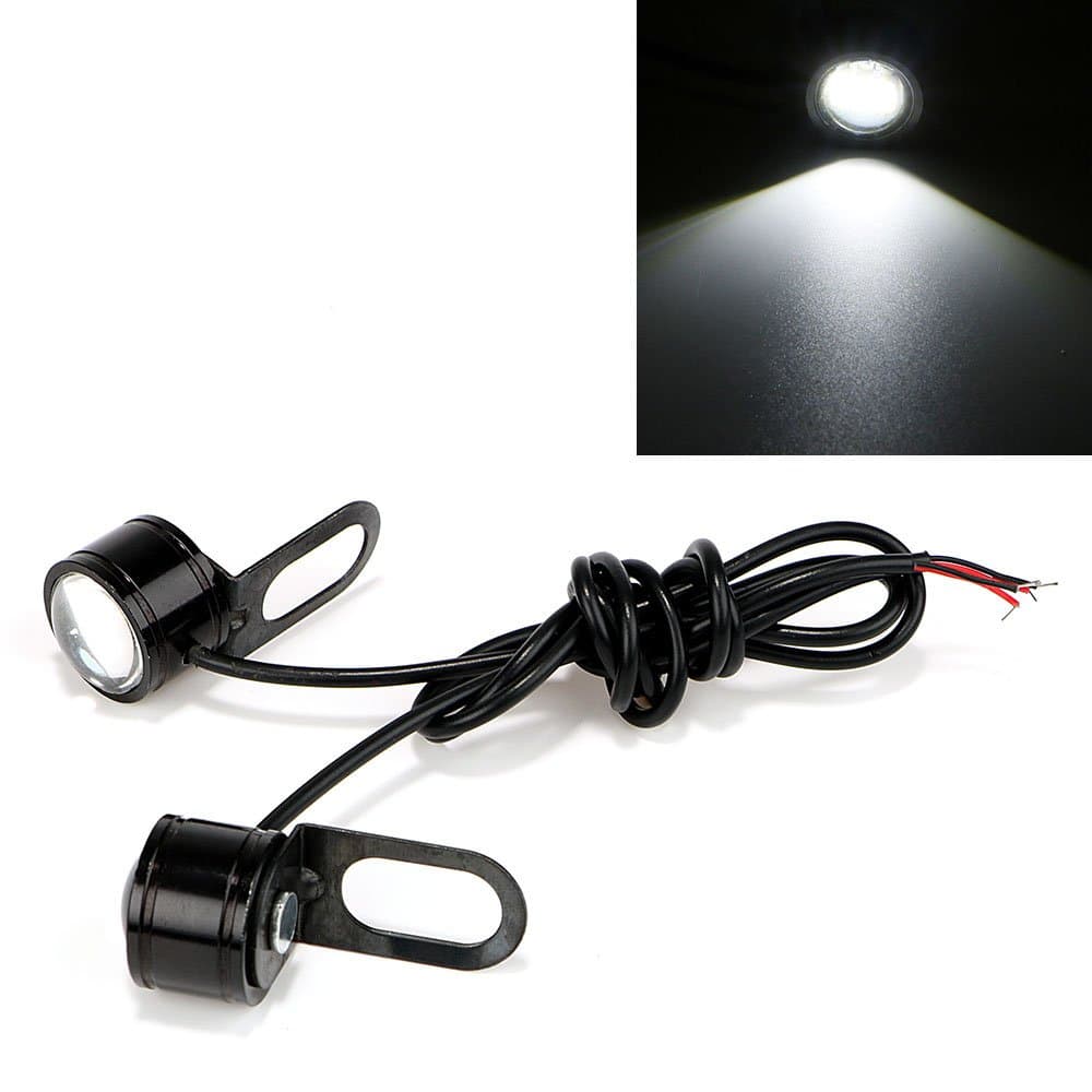 iTimo2Pcs/Set Eagle Eye LED Reverse Backup Light, Motorcycle Fog Lamp, DC 12V Car Daytime Running Light, Super Bright