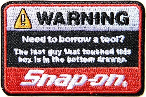 Snap on Tool Car Racing Biker Logo Jacket Bag Patch Sew Iron on Embroidered Badge Cloth Sign