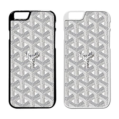 Goyard White IPhone Case Iphone 6 Plus Case or Iphone 6S Plus Black Rubber RI
