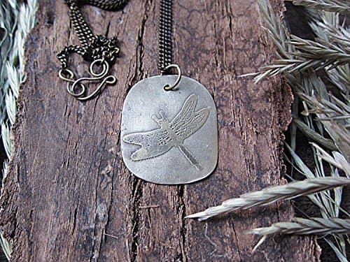 Large Brass Etched Pendant