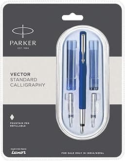Parker Parker Vector Standard Blue Ct Calligraphy Fountain Pen