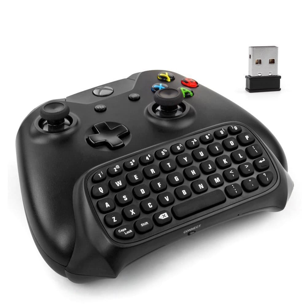 Xbox One Keyboard,[New Version]Mini Wireless Keyboard,2.4G Mini Wireless Chatpad Message Game Controller Keyboard for Microsoft Xbox One Controller,Sent Cleaning Cloth