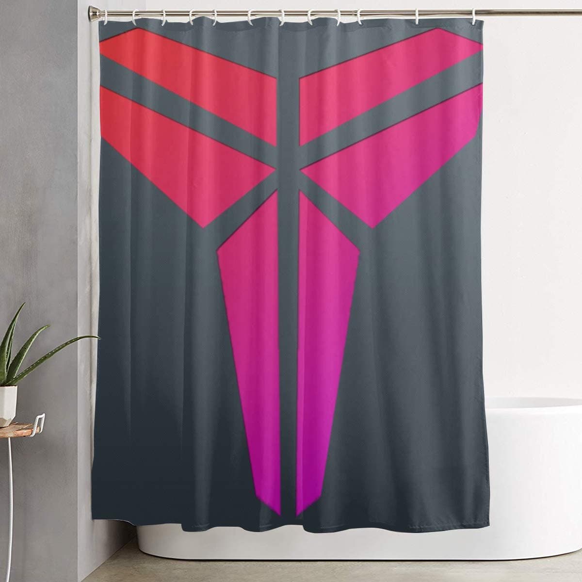 JONATHAN Ko-be Absorbent Quick Dry Printed Polyester Fiber Shower Curtain for Bedroom Livingroom Bathroom 59"x71"