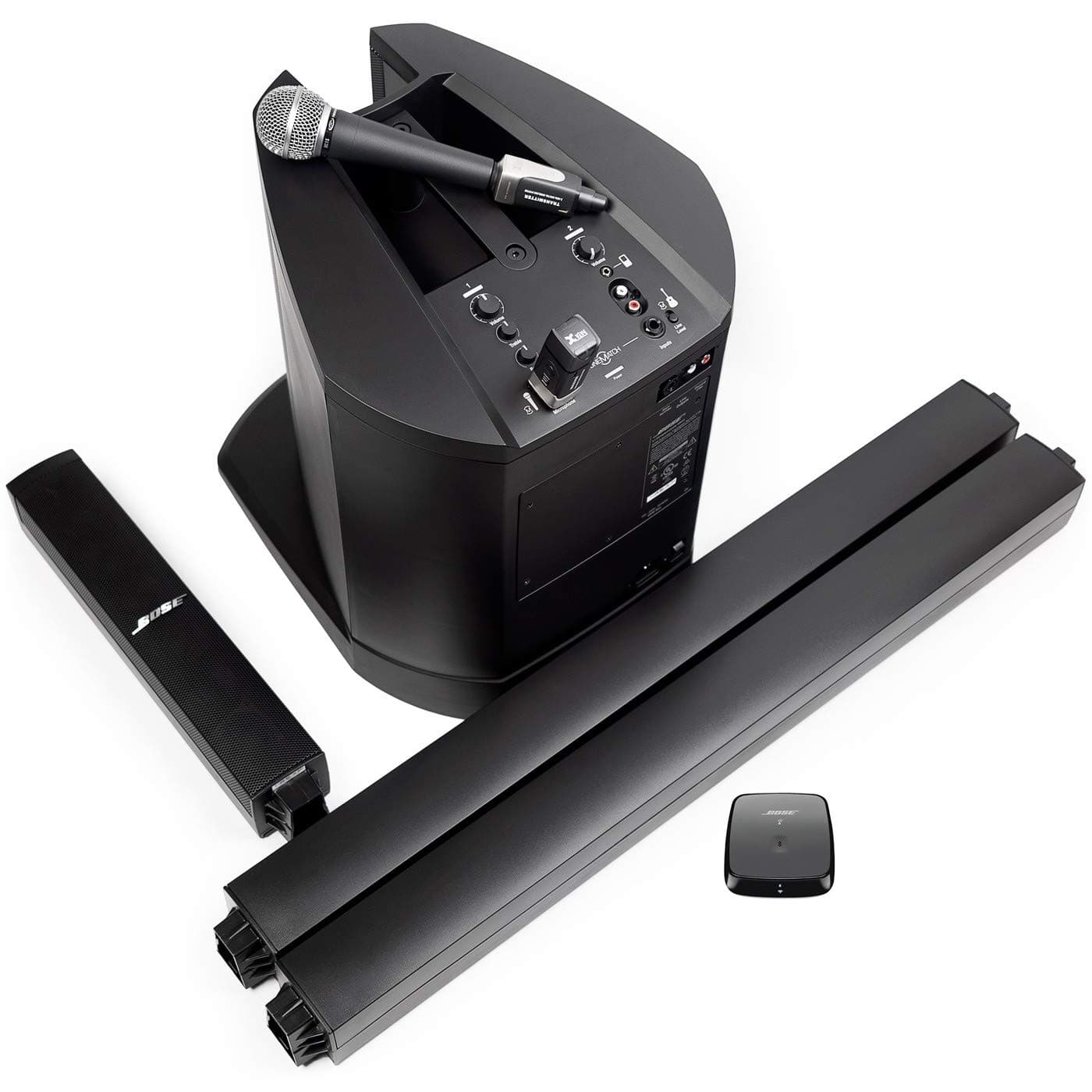 Bose L1 Compact Wireless Bluetooth System Bundle with Pure Resonance Audio UC1S Handheld Microphone and Xvive U3 2.4 GHz Wireless Mic Adapter- Presentation System (3 Items)