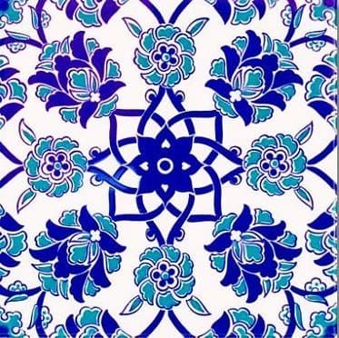 Wall Tiles: Turkish Floral Patterns Tile