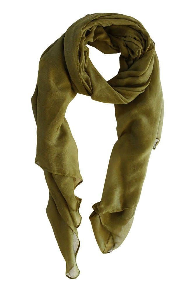 Women's Viscose Scarf: Solid Thin Hijab Wraps