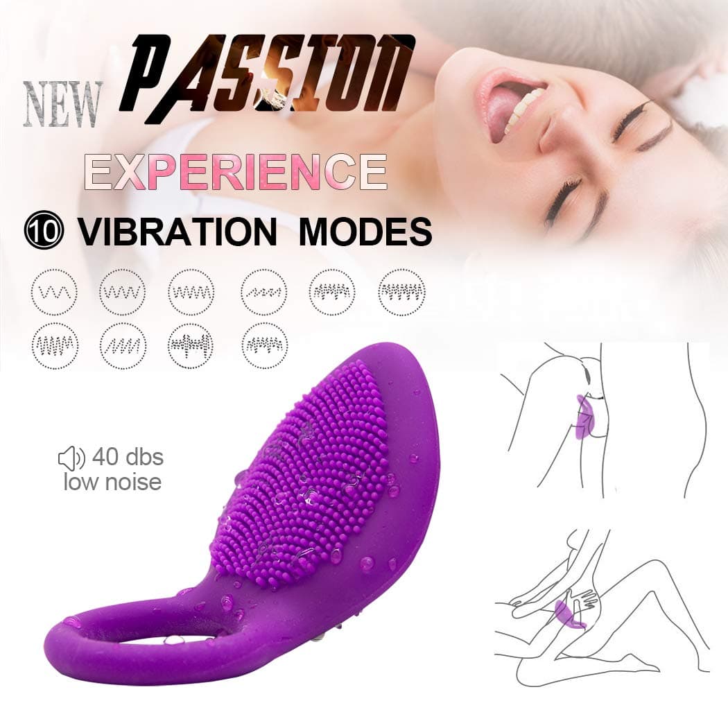 Unique Experience Mini Vibranting Stīmulation Pennis Ring Delay Time Lǒck Ring Relax Toy Powerful Strong Viabration Shake Rooster Cock~Ring for Men Medical Grade Silicone