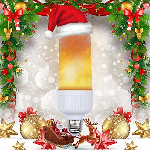 Flame bulb, LED Flame Flickering Effect Fire Light Bulbs, E26 Simulated Decorative Atmosphere Lamps for Hotel/ Bars/ Home Decoration on Christmas Festival(Pack of 1)