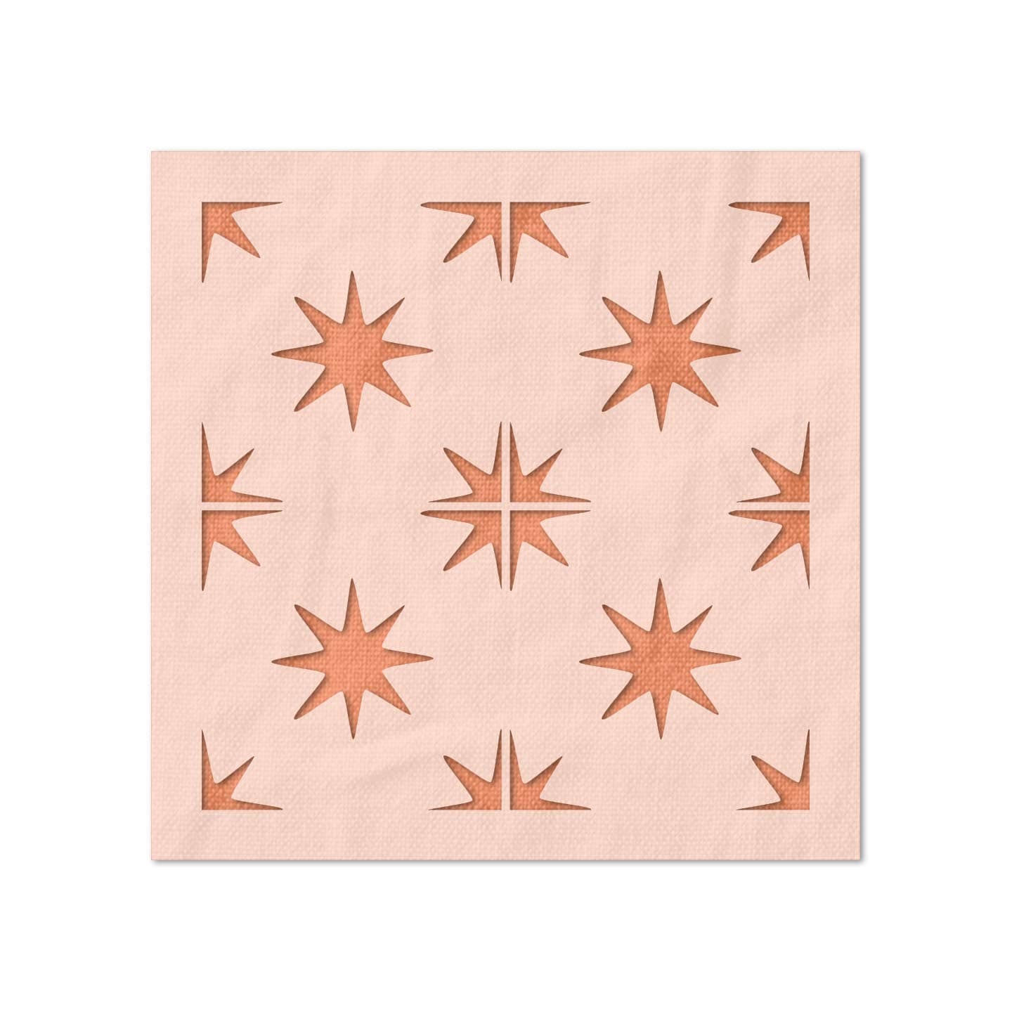 Stencil Stop Star Tile Pattern Stencil - Reusable for DIY Projects, Painting, Drawing, Crafts - 14 Mil Mylar Plastic (9 x 9 inches)
