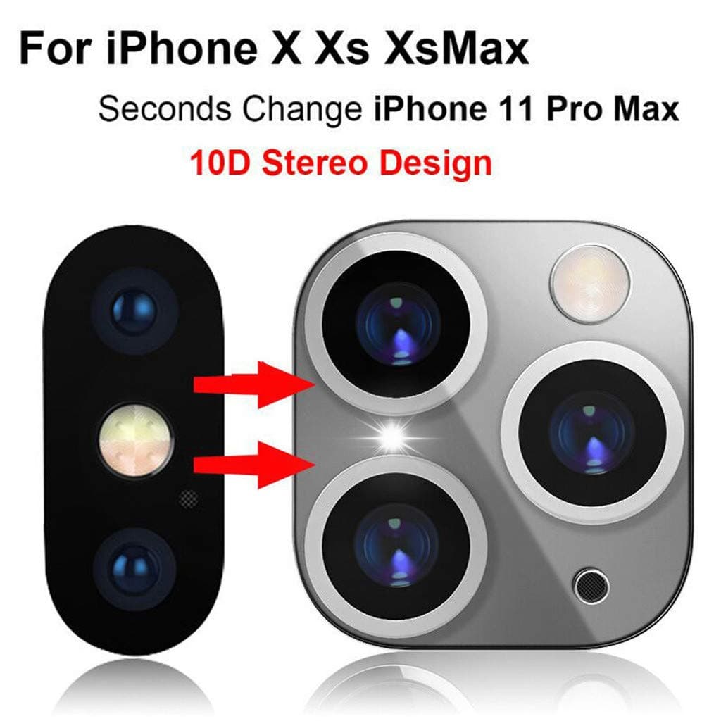 Camera Screen Protector Camera Case for iPhone X/XS/XS MAX Seconds Changed to iPhone 11 pro/pro max