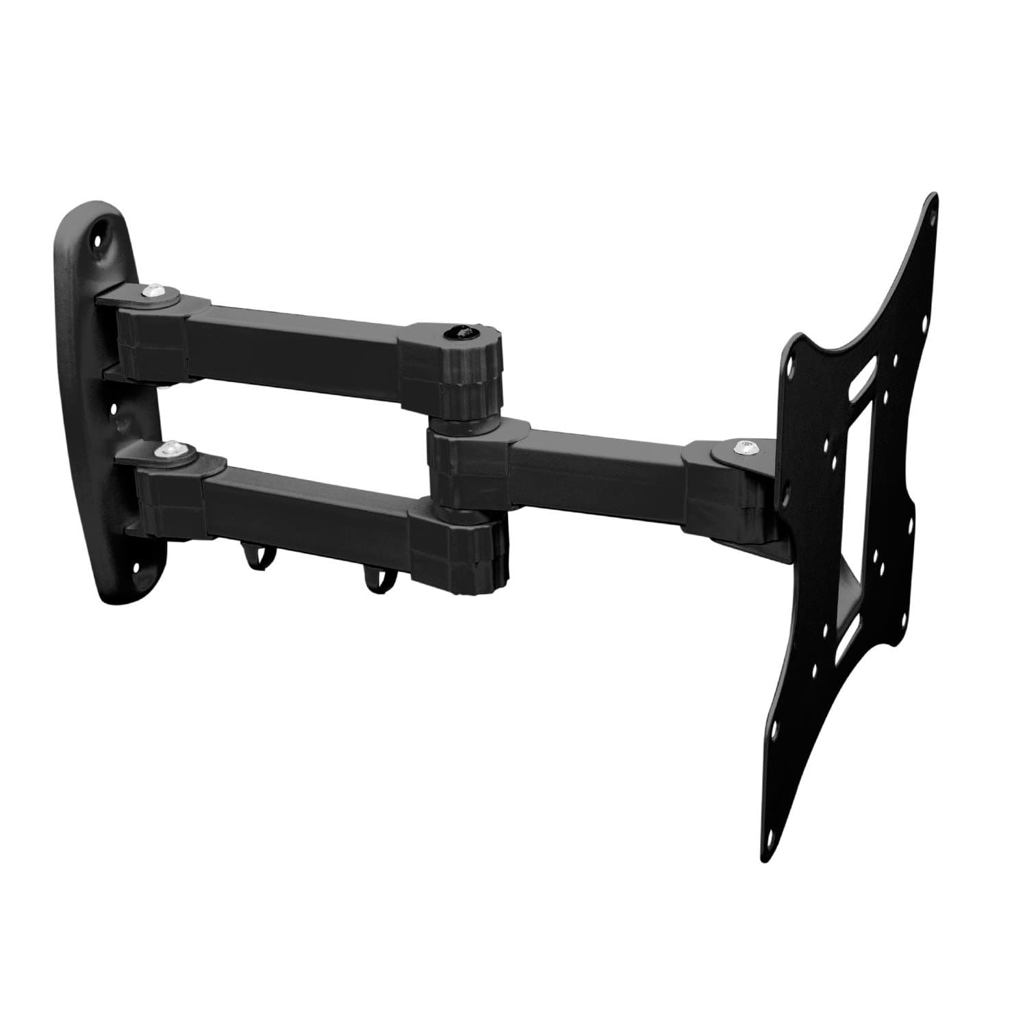 Fair Style TV wall mount bracket swivelable extendable +/- 15° suitable for TV and monitors up to 106 cm diagonal (42 inch) with VESA standards in mm: 75x75 | 100x100 | 200x100 | 100x200 | 200x200 |, Wall distance max 400 mm, min 70 mm , color black, universally suitable for all monitors and TV brand, in Fair-Style manufacturer Quality, Model 6989