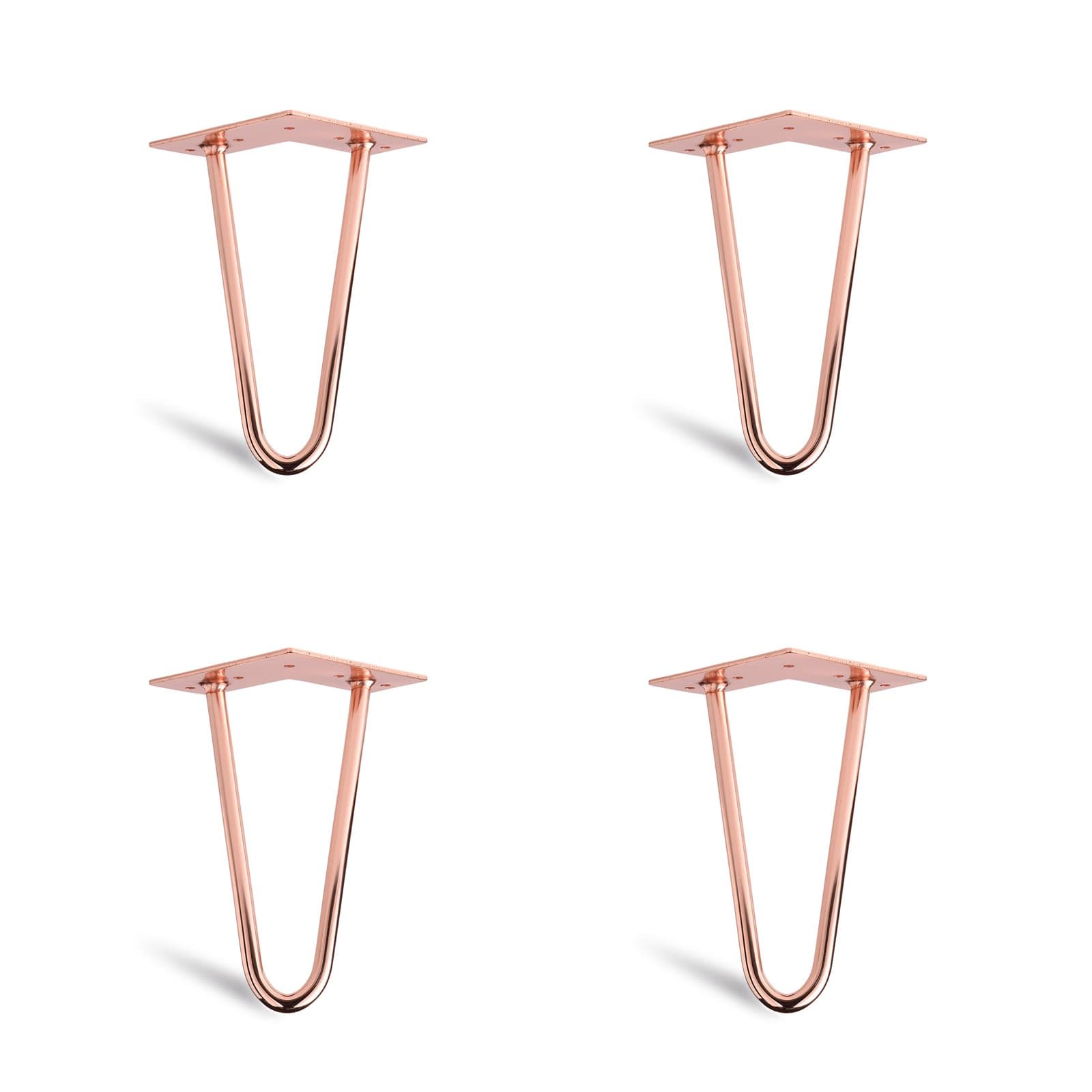 4 x hairpin table legs, table frame, table baseColours and models: Modern style, height 15 cm-71 cm, steel copper, white, black., black