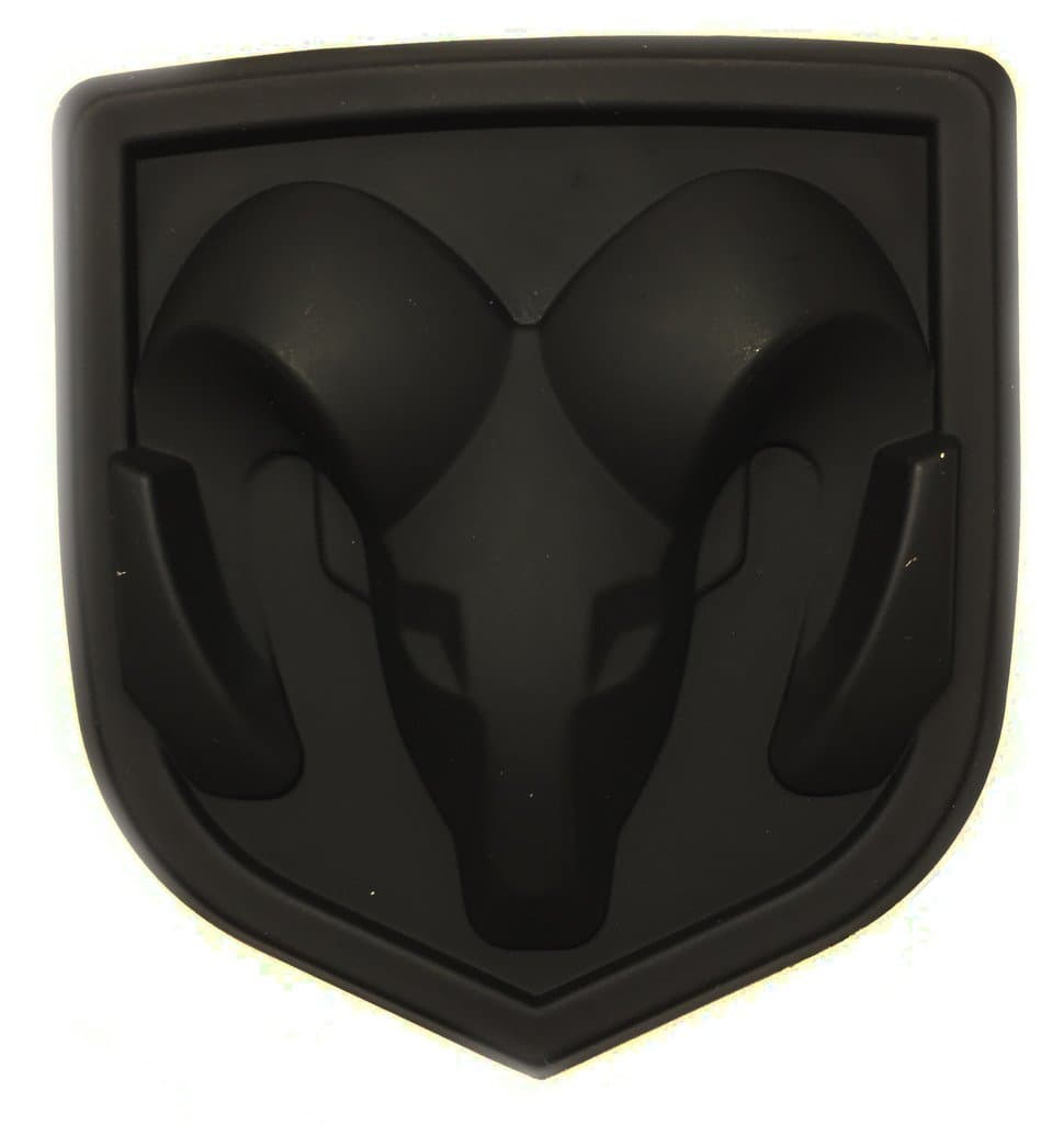 New Matte Black Ram Head Emblem Replace OEM Mopar Dodge Ram Charger Challenger 68082011AA