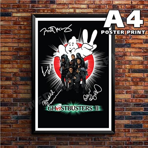 A4 GHOSTBUSTERS 2 POSTER SIGNED POSTER PRINT