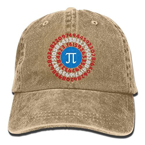 SKXJ0IOAI TeeStars - PI Day Superhero - Captain PI Gift For Math Geeks Hat Snap-Back Hip-Hop Cap Baseball Hat Head-Wear Cotton Trucker Hats Natural