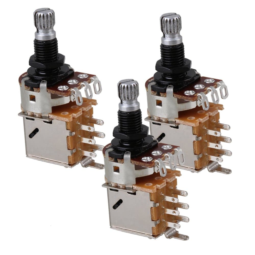 3PCS18MM B Push Pull Potentiometer B500K Black