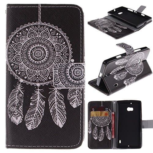930 Case Nokia 930 Case Nokia 930 Kickstand Case,Bat King Black Wind Chimes Pattern Premium Leather Wallet Flip Kicstand Case Cover With Magnetic Closure For Nokia Lumia 930