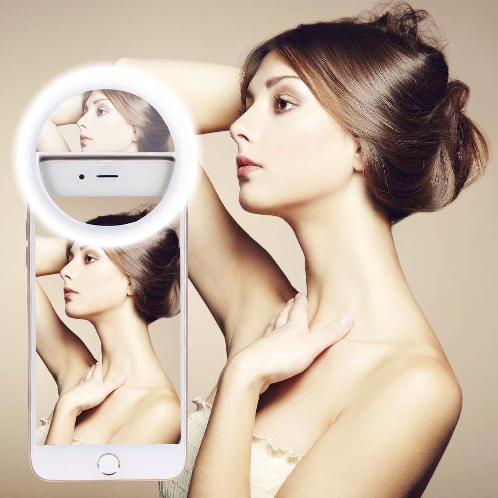 40 LED Ring Light with Mirror