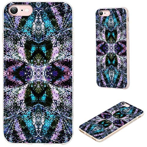 iPhone 8 Case,iPhone 7 Case,VoMotec [Cute series] Shockproof Anti-scratch Slim Flexible Soft TPU Protective Skin Cover Case For Apple iPhone 7 8 4.7 inch,colorful Beautiful butterfly wing