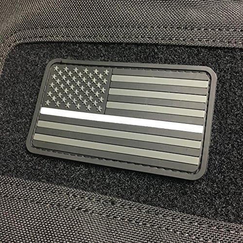 American Sheepdog US Flag Patch - Thin White Line
