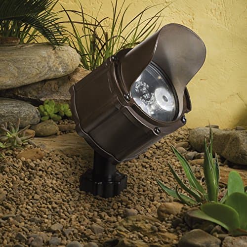 Three Light Bronzed Brass Spot Light