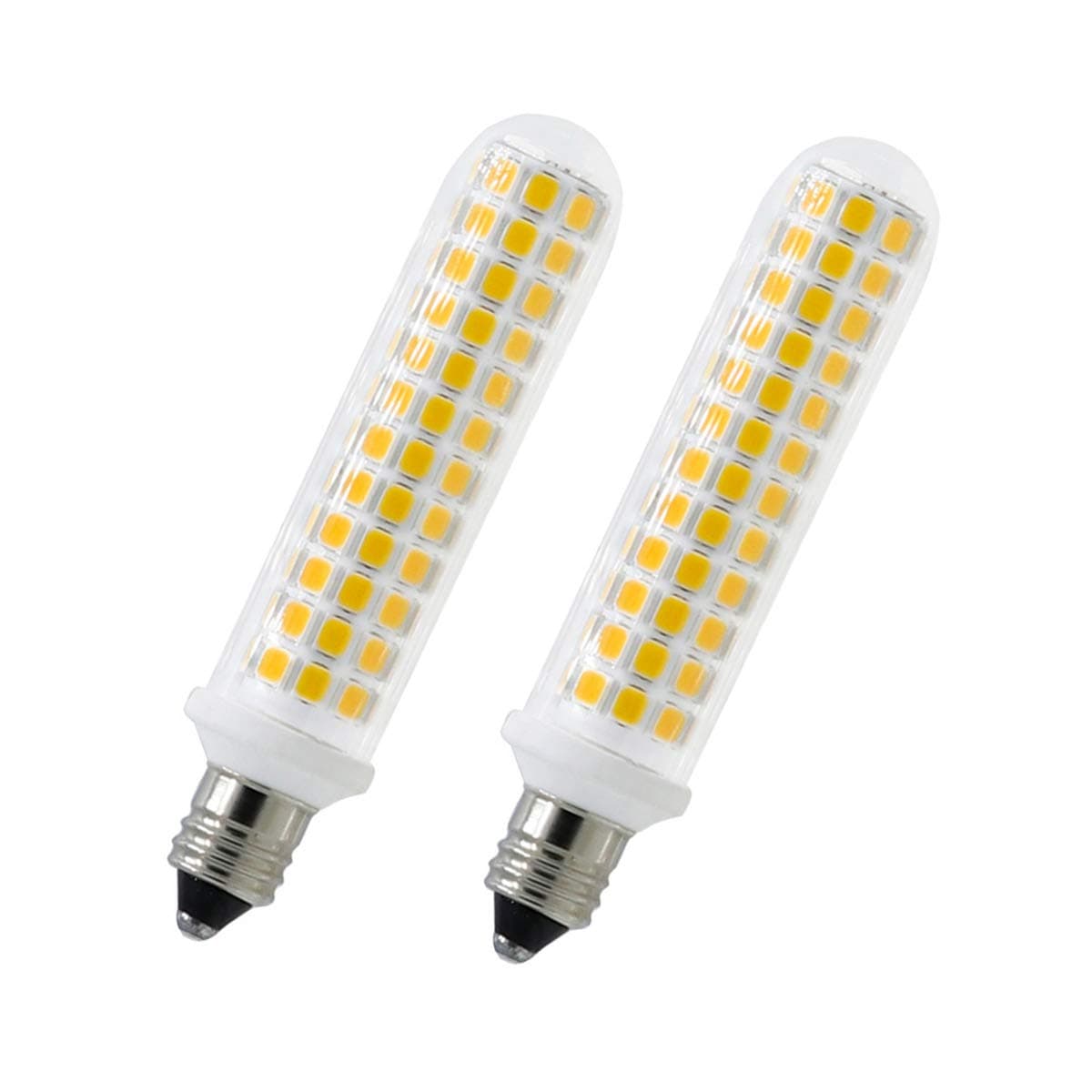 NEW LED E11 Bulb, E11 100W Equivalent, 10W Dimmable E11 Mini Candelabra Base Bulb, AC 100V-120V Warm color 3000K, 360° Indoor Lighting (Pack of 2) (Warm Color)