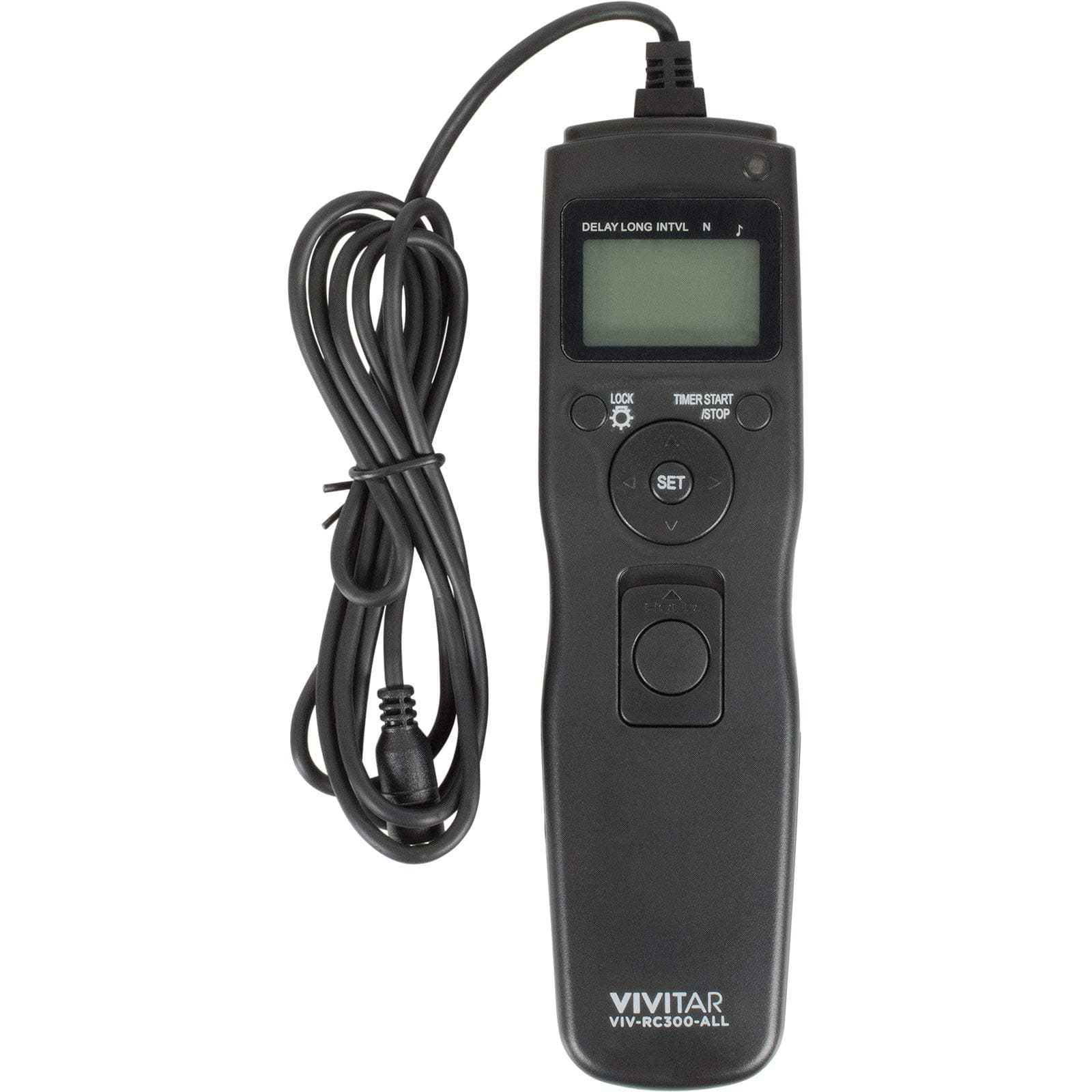Vivitar Universal LCD Digital Timer Shutter Release Remote Control for Canon, Nikon, Sony & Olympus
