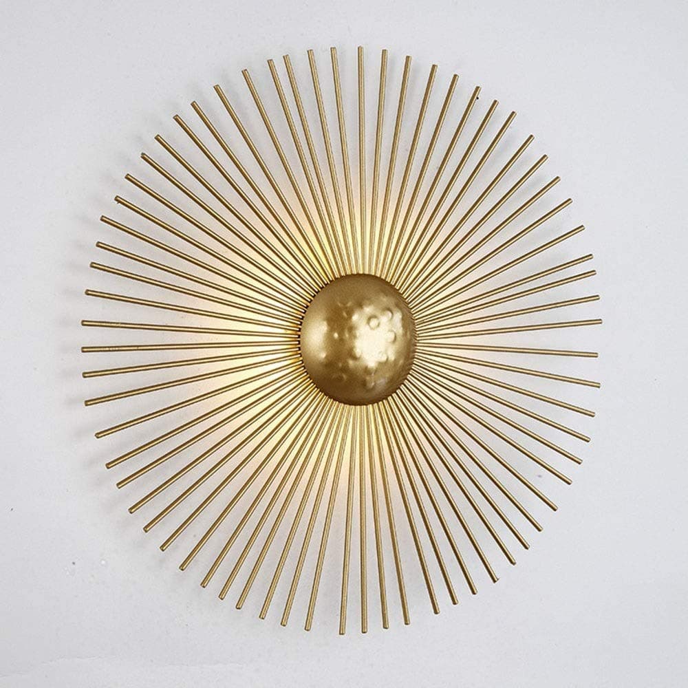 Wall Lights Bracket Light Sconce Light Golden Light Modern Wall Light Minimalist Light Style Designer Living Room Wall Bedroom Bedside Sun Type Lamp Diameter 200Mm/400Mm/600Mm Lighting Decoration,