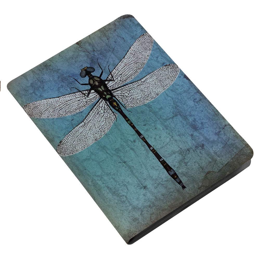 Dragonfly Slim Stand Hard Back Shell Protective Smart Cover Case for iPad 7th Gen 10.2 Inch 2019 (A2197 A2198 A2200) Grunge Vintage Old Backdrop and Dragonfly Bug Ombre Image iPad 10.2 Case 2019 iPad