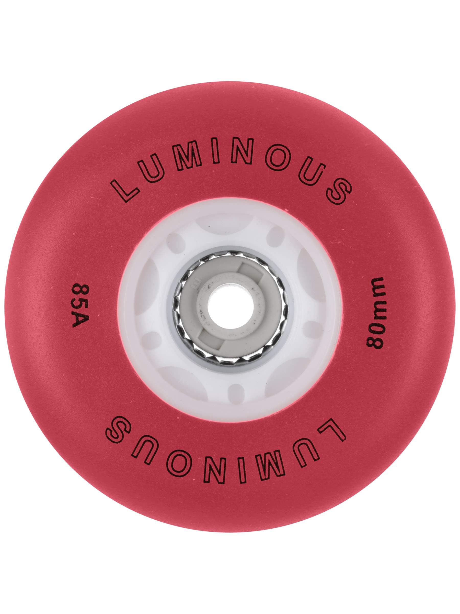 Luminous Inline Wheels Red 80mm 85A 4pk