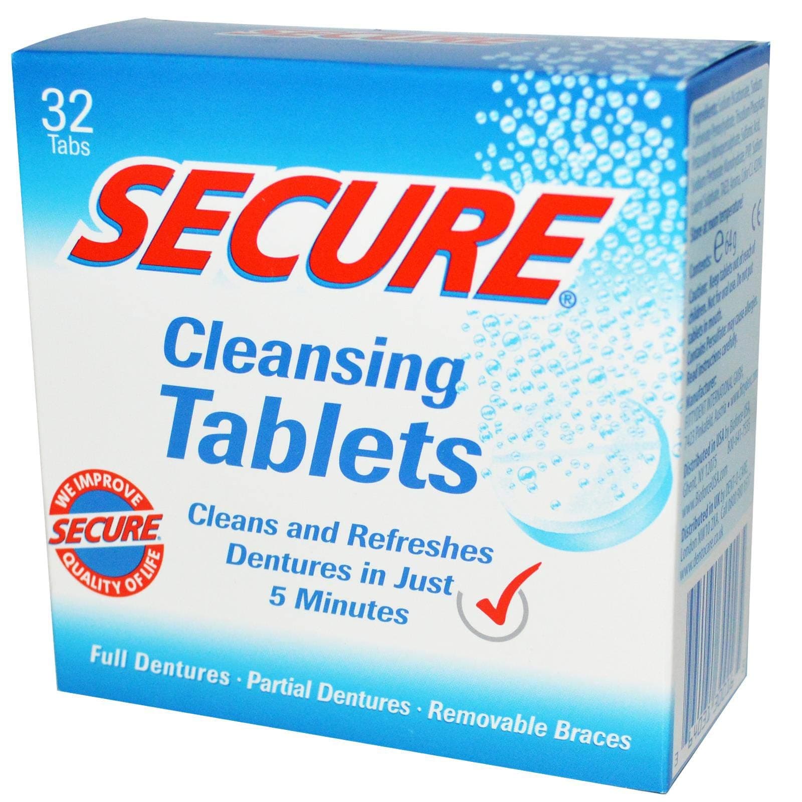 SECURE Denture Cleaner 32's