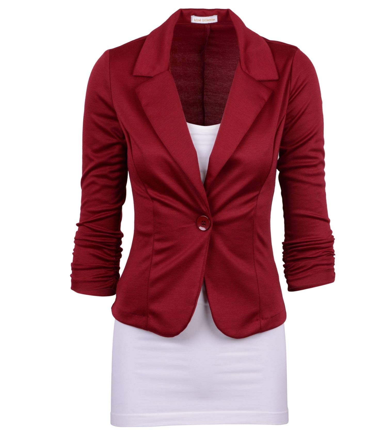 Women's Casual Work Solid Color Knit Blazer