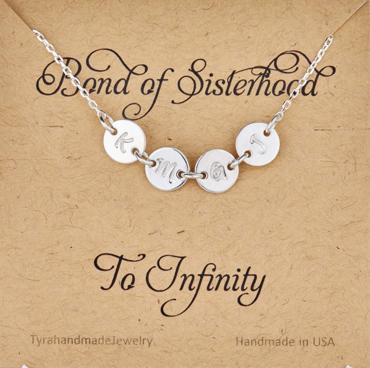 Tiny Initial Connector Necklace,Personalized Necklace,Small Monogram Necklace,Tiny Silver Dot,Family Monogram Necklace,Sisterhood Gift