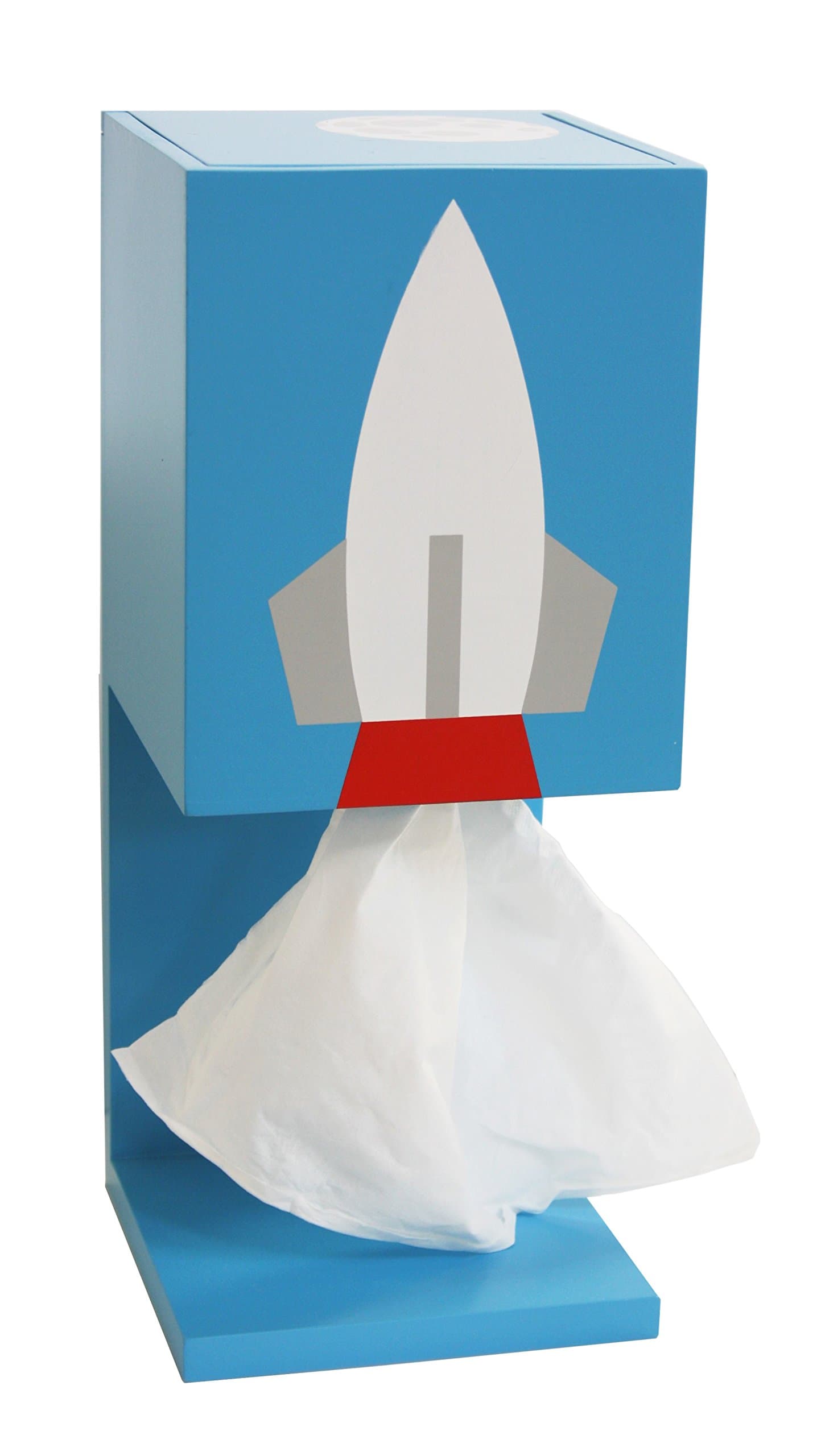 Romboxt Rocket Tissue Dispenser - Daylight Sky - Blue