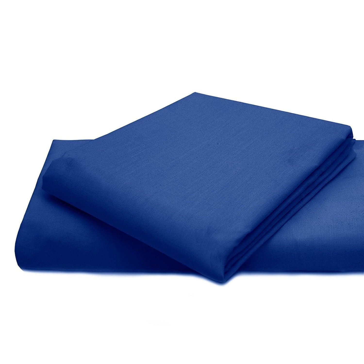 Glamptex Essentials  BED   SHEETS  FITTED  SHEETS  LUXURY BEDDING  SHEETS  SINGLE DOUBLE KING SUPER KING (Pillowcase,  Royal  Blue)