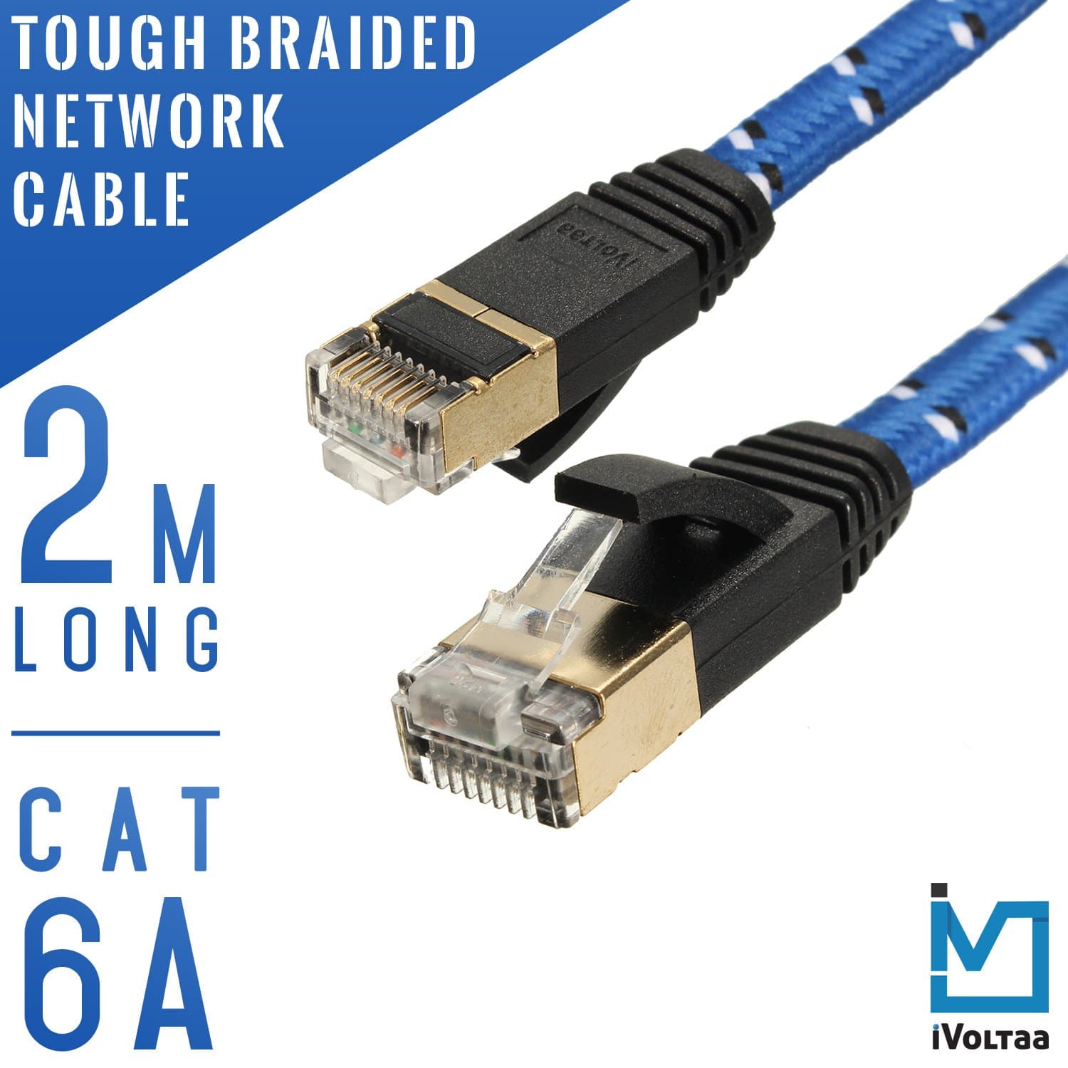 iVoltaa iVLAN 2-Meter LAN Cable (Blue)