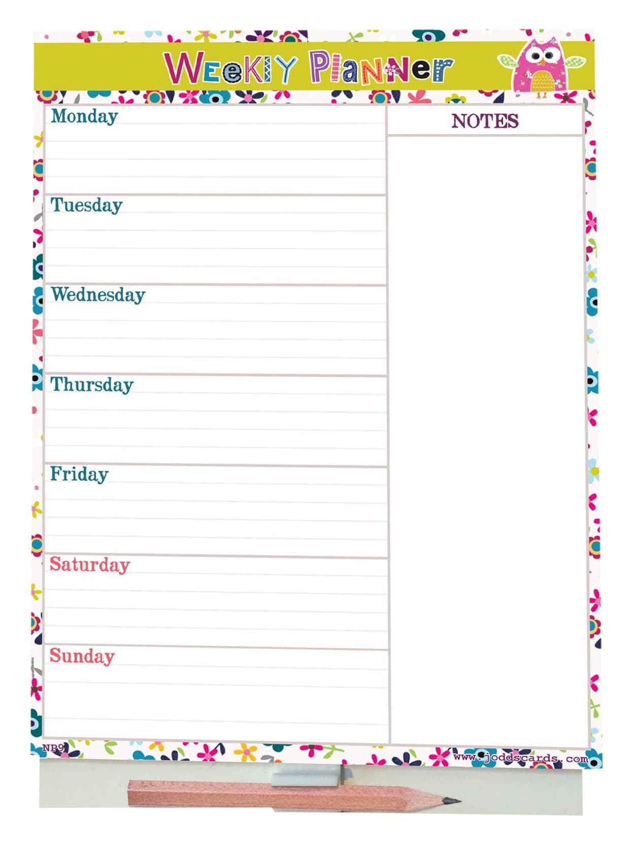 Jodds "WEEKLY PLANNER A5 MAGNETIC PAD