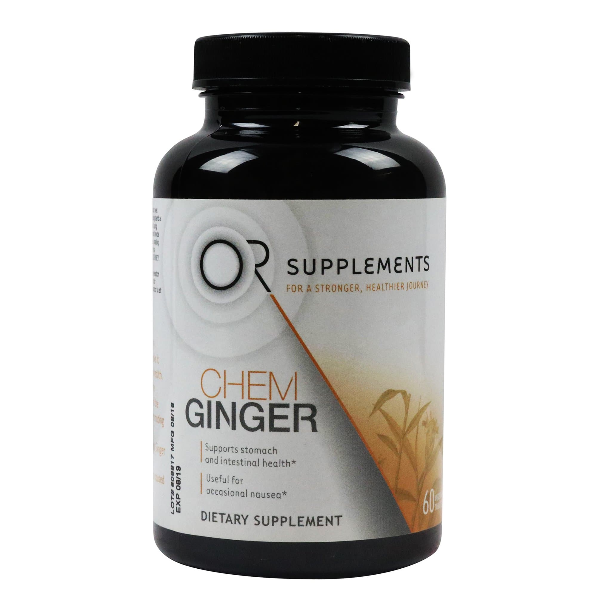 OR Supplements CHEM ginger 60 Vegetarian Tablets - Supports Normal Function of the Digestive Tract, Promoting Caloric Intake for Sustained Nutrition