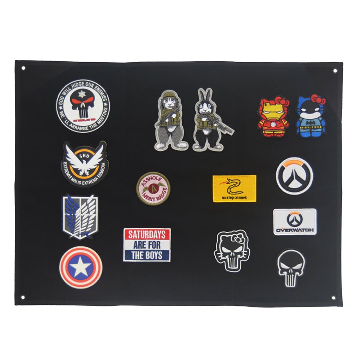 Homiego Moarle Patch Display Board Patch Holder Display Frame for Tactical Airsoft Military Patches (S)